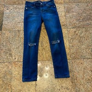 DKNY Dark Blue Distressed Stretch